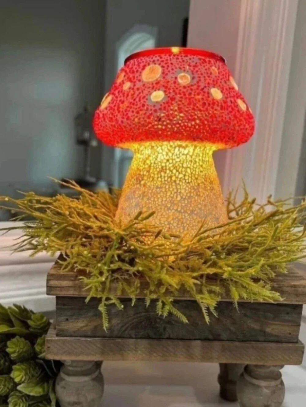 Cute as a Button Mushroom Warmer • Retired BNIB
